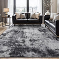 Rugflix 8x10 Area Rugs for Living Room, Big Washable Dark Carpet Non-Slip for by RugflixAreaRugs
