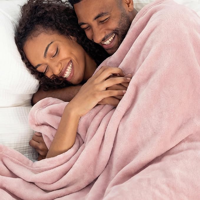 Bedsure GentleSoft Fleece Bed Blankets Full Size Pink - Image 8