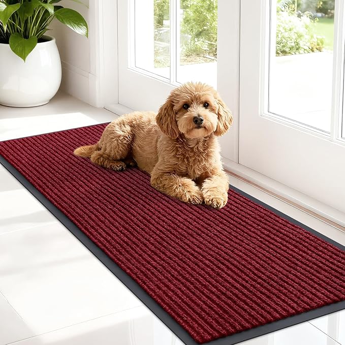 OLANLY Front Door Mat Indoor Outdoor Entrance, Waterproof Heavy Duty Doormat by OLANLY