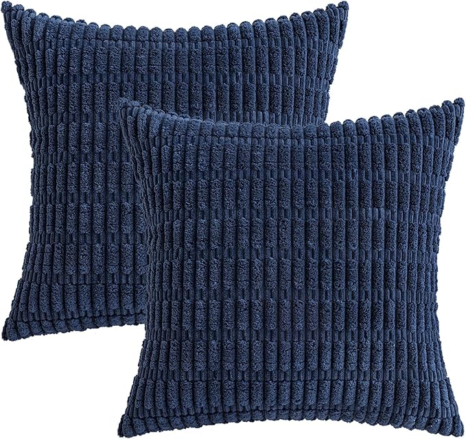 MIULEE Pack of 2 Corduroy Decorative Throw Pillow Covers 20x20 Inch Soft Boho - Image 6