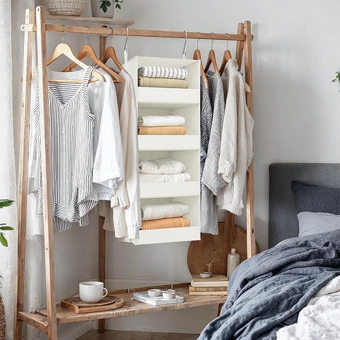 GRANNY SAYS 4-Shelf Hanging Organizer, Closet Hanging Shelves, Closet Hanging - Image 7