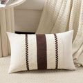 Fancy Homi Set of 1 Boho Brown Long Lumbar Decorative Throw Pillow Cover 12x24 by Fancy+Homi