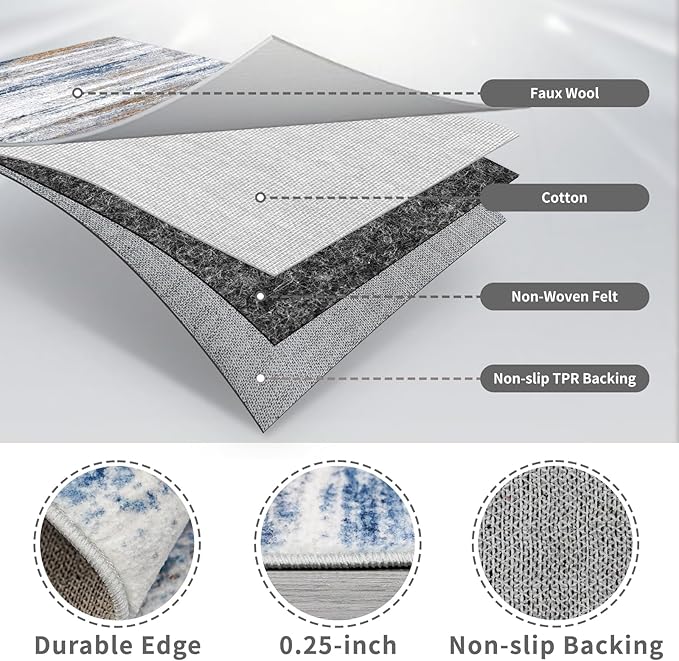 3x14 Washable Hallway Runner Rug: Extra Long Runners - Image 4