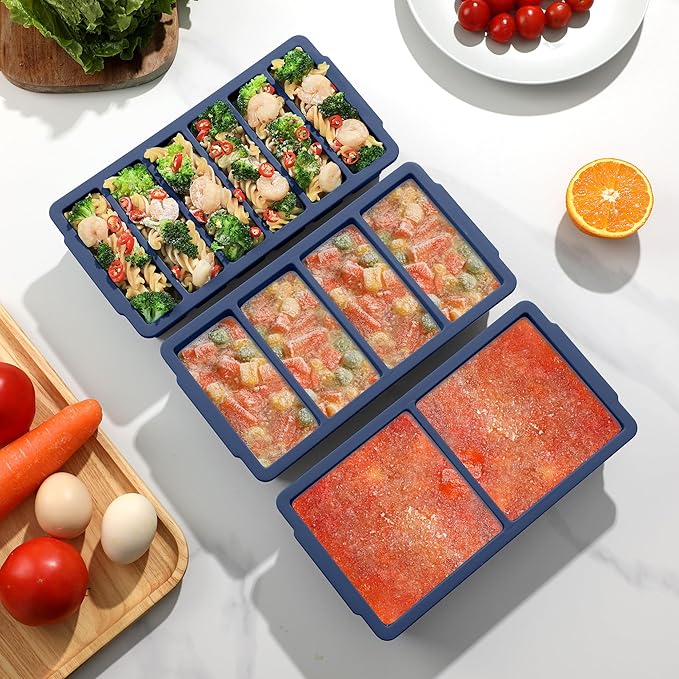 3-Pack Silicone Freezer Trays