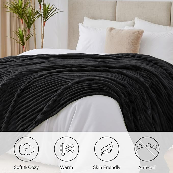 BEDELITE Blankets Queen Size for Bed, 300GSM Soft & Warm Fleece Blanket - Image 2