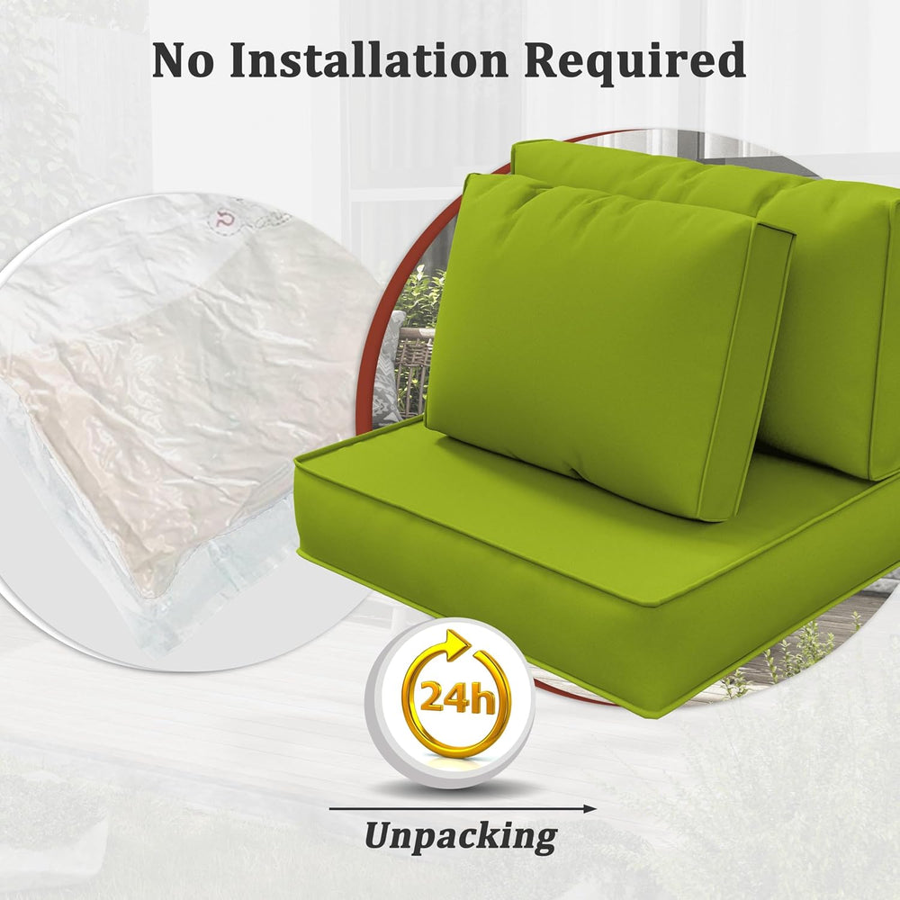 14-Piece Outdoor Cushions for Patio Furniture,Water-Resistant Sofa Cushion