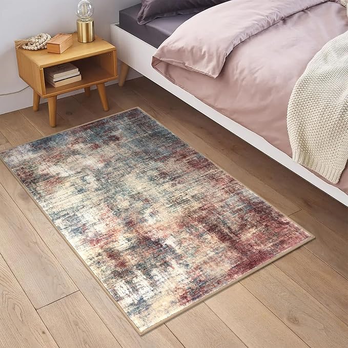 IOHOUZE Small Abstract Area Rug 2x3 Ft Entryway Rugs Washable Door Mat Indoor - Image 2