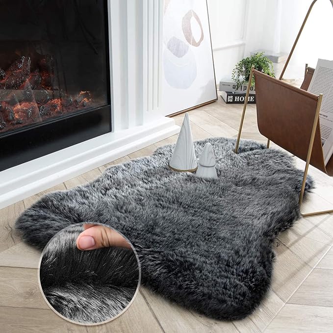 Ashler HOME DECO Soft Fox Faux Fur Chair Couch Cover Area Rug by AshlerHomeDeco