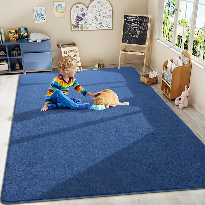 Amearea Large Modern Area Rugs for Bedroom Living Room, 8x10 Feet Blue - Image 9