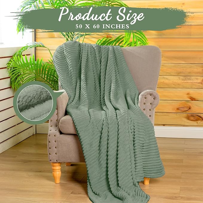 Buryeah 6 Pcs Flannel Throw Blanket Bulk 50 x 60 in Sleepover Blanket Outdoor - Image 2
