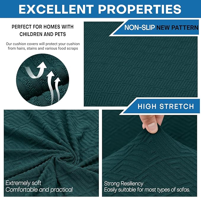 XINEAGE New 3 Pieces Couch Covers - Image 2
