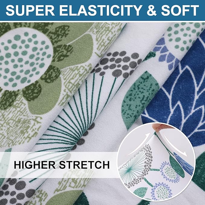 Smiry Printed Couch Cushion Covers, Stretch Soft Couch Covers - Image 3