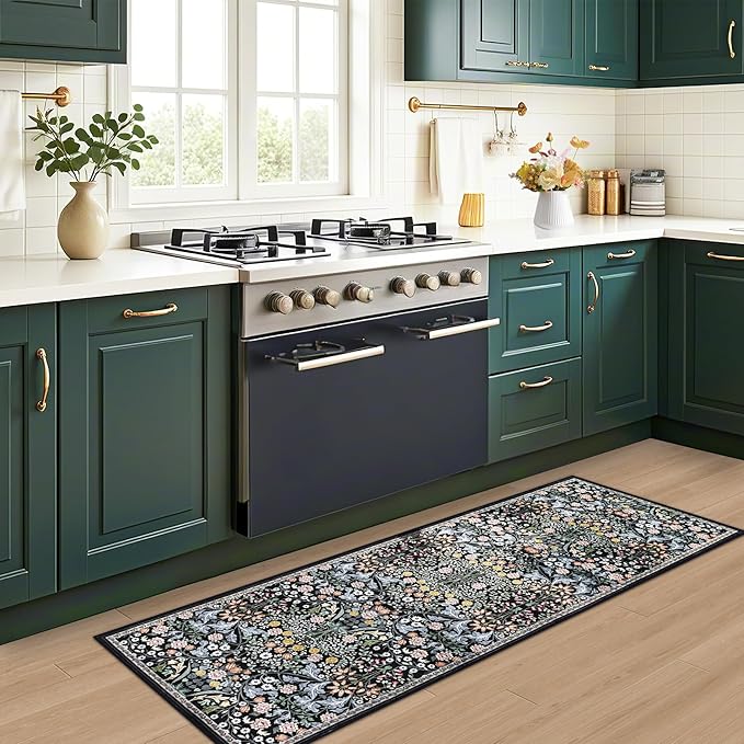 Runner Rug for Entryway: 2.6x8 Kitchen Rugs Non Slip Washable Ultra-Thin Soft - Image 6
