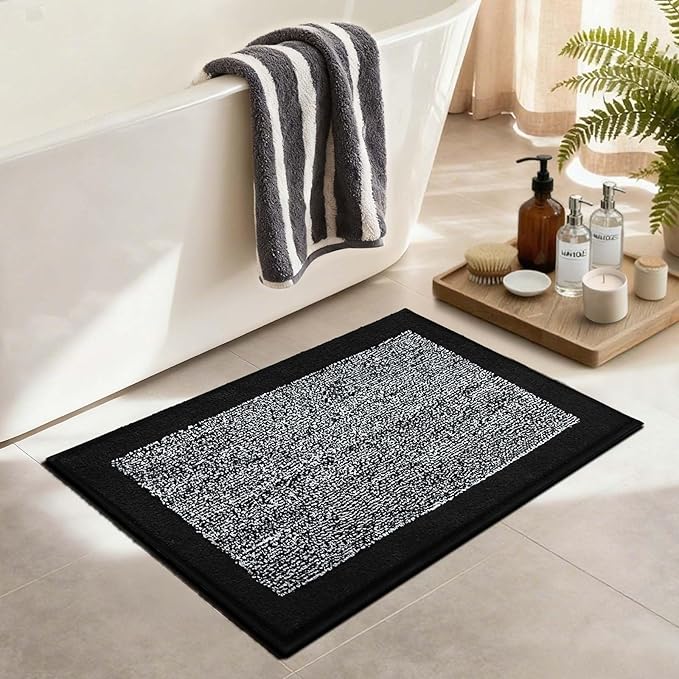 36x24 Large Bathroom Rugs Washable Non Slip, Soft Absorbent Quick Dry Mats - Image 3