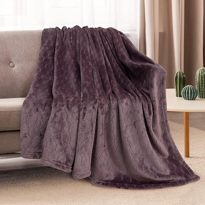 TOONOW Fleece Blanket Super Soft Cozy Throw Blanket 50" x 60", Lightweight - Image 2