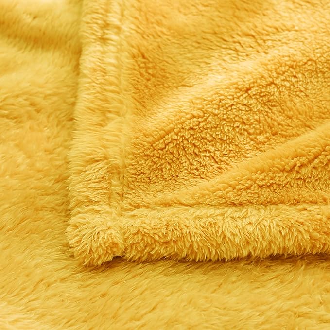 Exclusivo Mezcla Plush Fuzzy Fleece Throw Blanket, Super Soft, Fluffy and Warm - Image 9