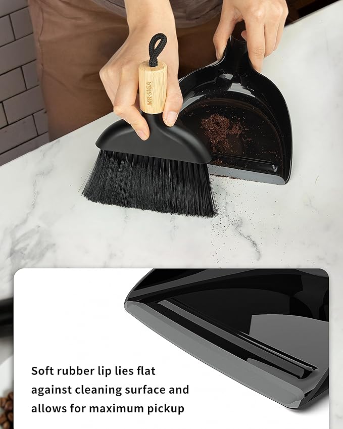 MR.SIGA Mini Dustpan and Brush Set, Portable Cleaning Brush and Dustpan Combo - Image 4