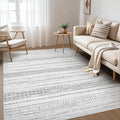 Nakagishi Area Rug Living Room Rugs: 4X6 Machine Washable Boho Large Neutral by NakagishiAreaRug