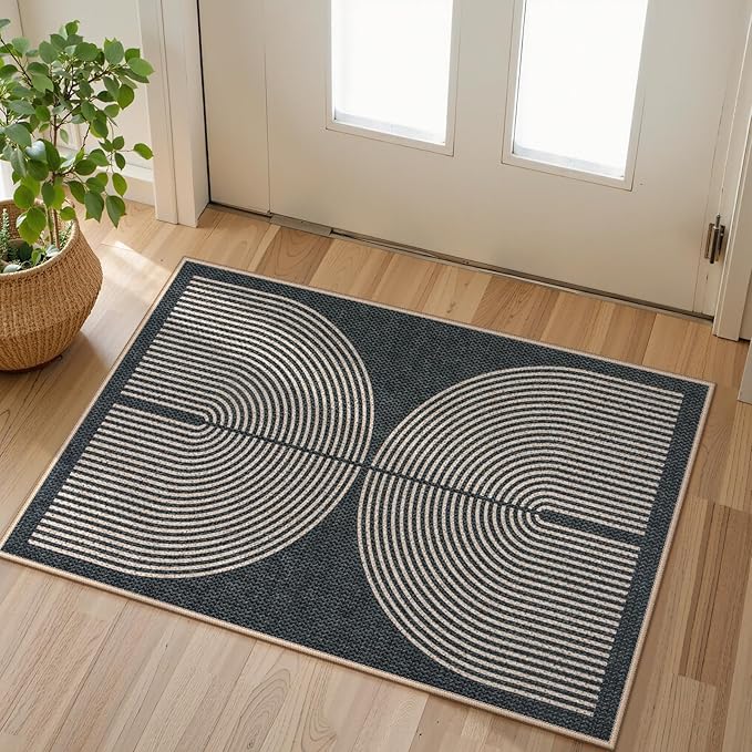 Lahome Enfys Rainbow Indoor Door Mat, Farmhouse Non Slip Non Shedding by Lahome