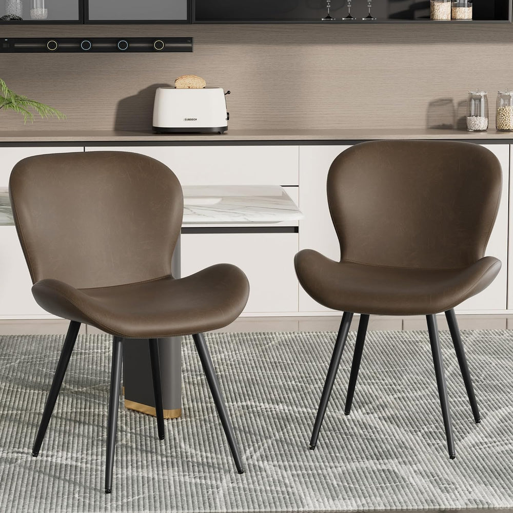 Nalupatio Dining Chairs Set of 2, Modern Dining Room Chairs Comfy Backrest Th...
