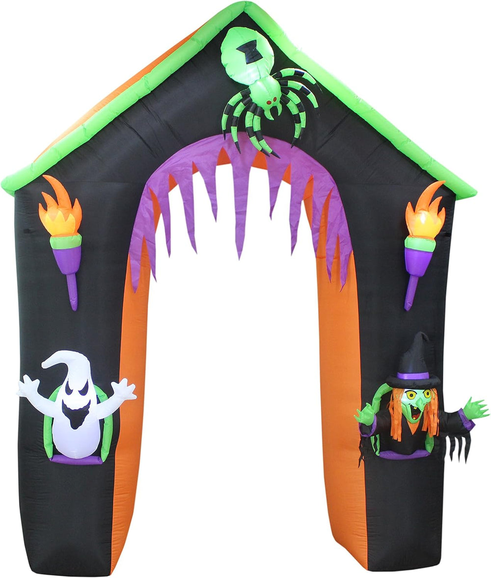 9 FT Tall LED Lighted Halloween Inflatable Castle
