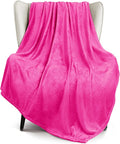 Exclusivo Mezcla Fleece Hot Pink Throw Blanket by ExclusivoMezcla