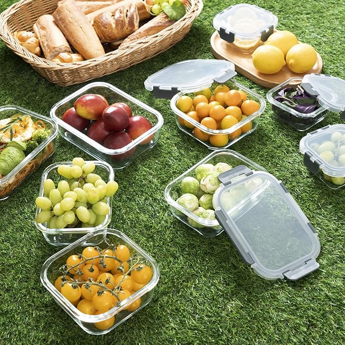 S SALIENT 18 Pieces Glass Food Storage Containers - Image 6