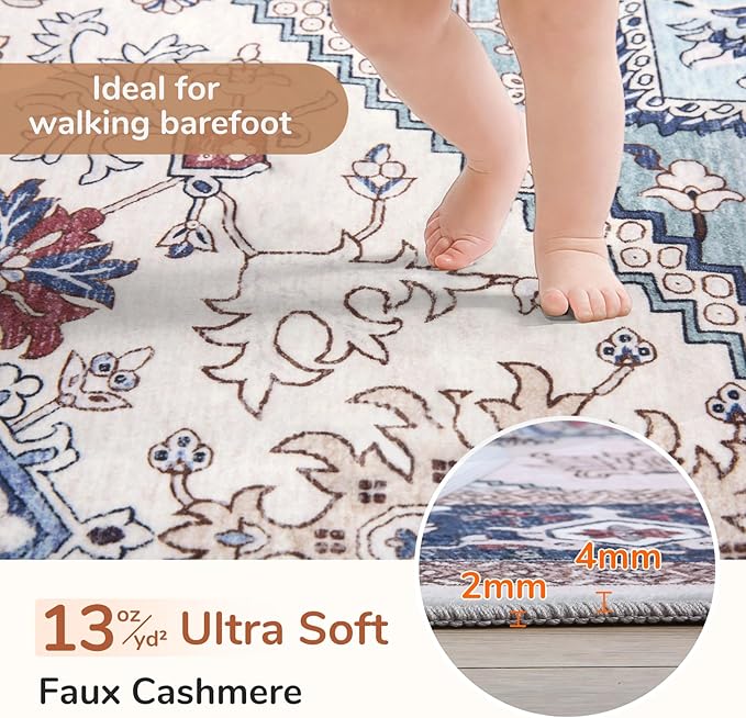 OPPODREAM Soft Entryway Rug 2x12, 2x12 Rug Runner, Washable Hallways Carpet 2 x - Image 2