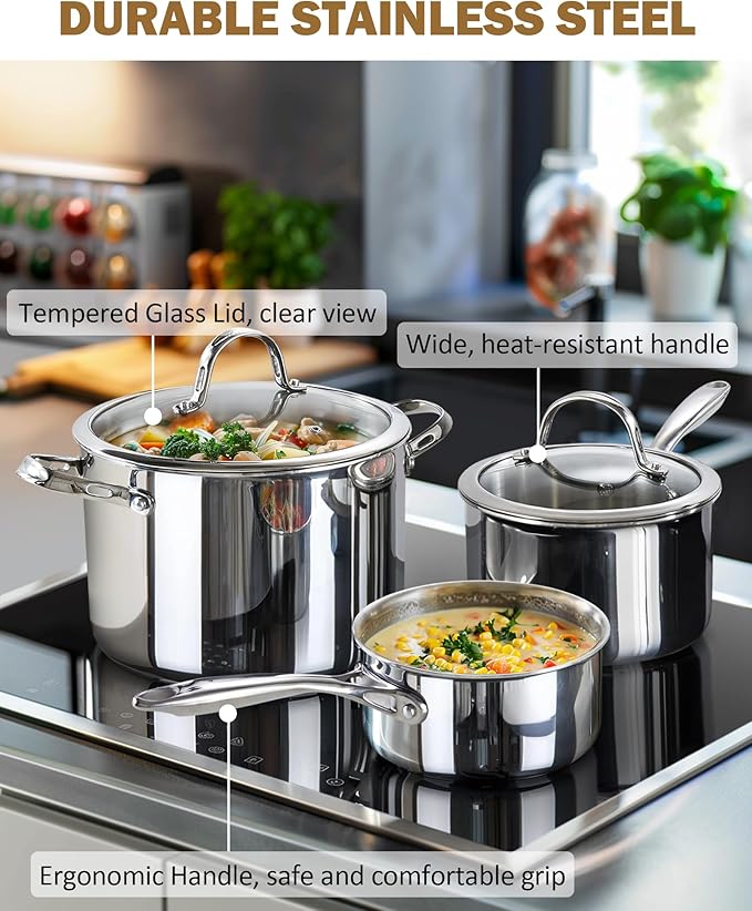 Cooks Standard Stainless Steel Saucepan - Image 7