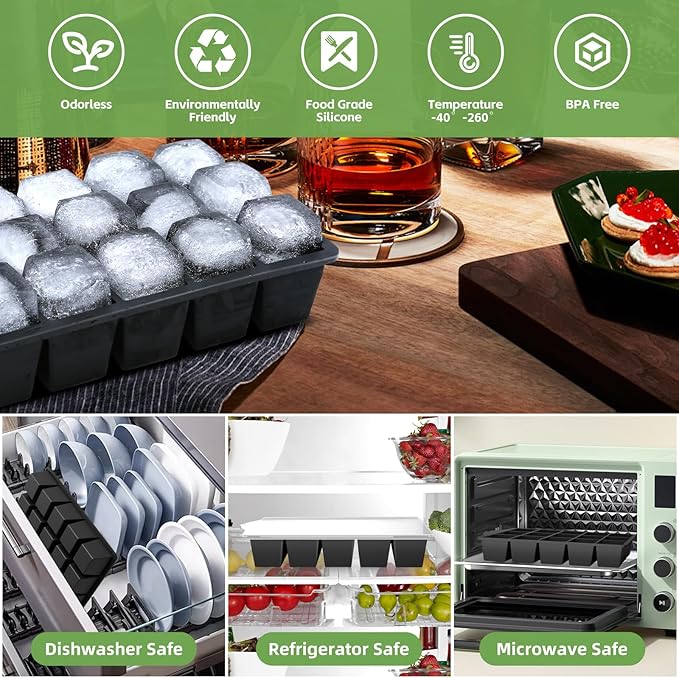 FANYITY Silicone Ice Cube Tray - Image 2