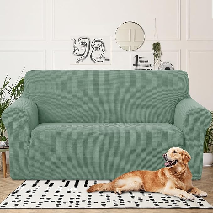 U-NICE HOME Oversized Stretch Loveseat Couch Cover Sofa Covers Washable Sofa - Image 2