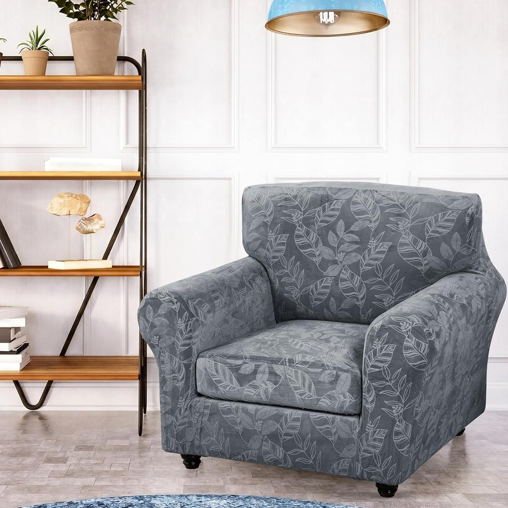 FUANGUI 2 Piece Chair Covers Armchair Arm Covers Chair Couch Covers