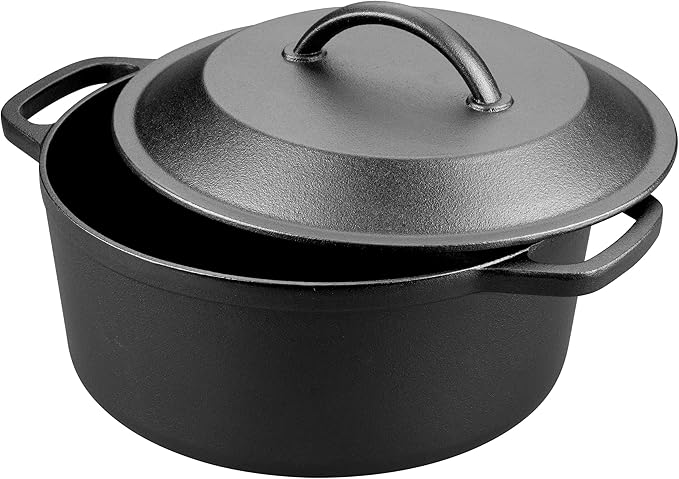 VORRINGARD Pre-Seasoned Cast Iron Dutch Oven - Image 4