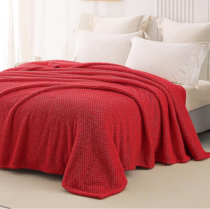 Whale Flotilla Queen Size Fuzzy Fleece Blanket - Image 4