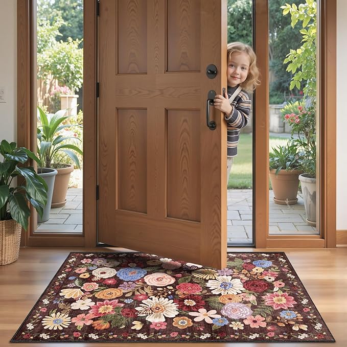 2x5 Entryway Runner Rugs, Non Slip Washable Rugs