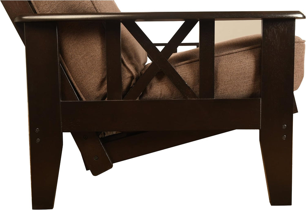 Kodiak Furniture Montreal X Espresso Futon Frame w/Quality 8 Inch Innerspring...
