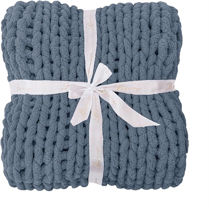 Bigacogo Chunky Knit Throw Blanket - Image 8