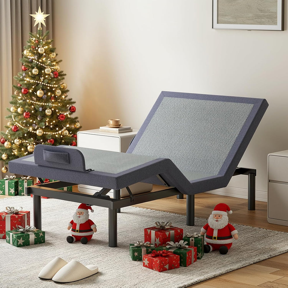 ONBRILL Twin Adjustable Bed Frame with Wireless Remote, 3 Massage Modes