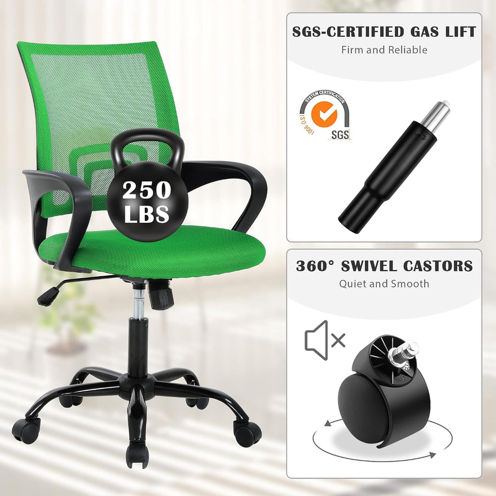 MKDLUFEI Office Chair, Ergonomic Cheap Desk Chair with Lumbar Support, Adjust...