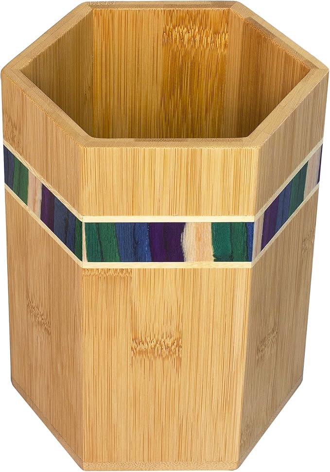 Totally Bamboo Baltique Mumbai Collection Kitchen Utensil Holder, Large Cooking - Image 5