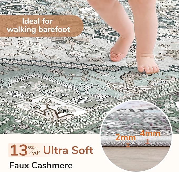 OPPODREAM Soft Area Rugs 5x7, 5x7 Washable Rug - Image 2