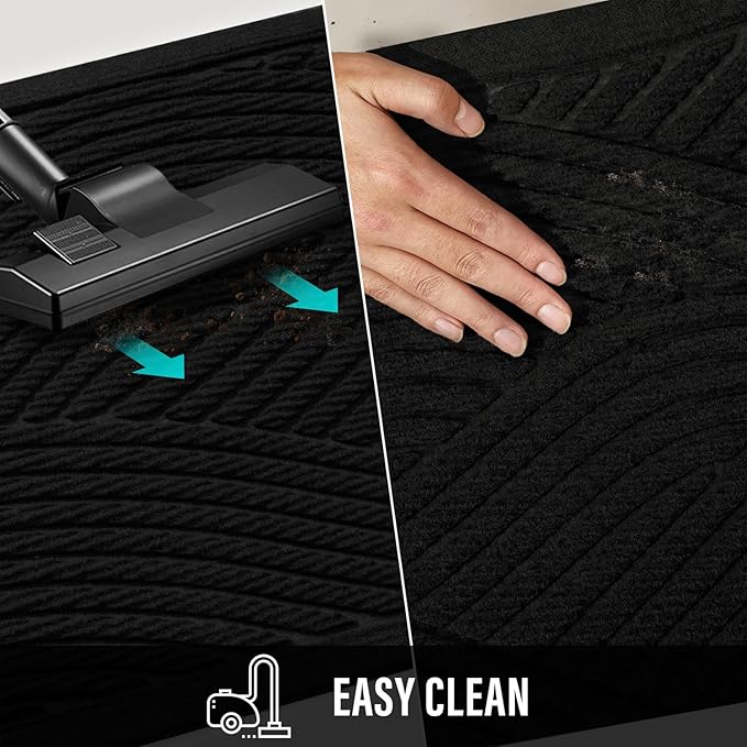 HIYARD Sturdy Front Door Mat, Absorbent Muddy Dirt Resist Welcome Door Mats - Image 7