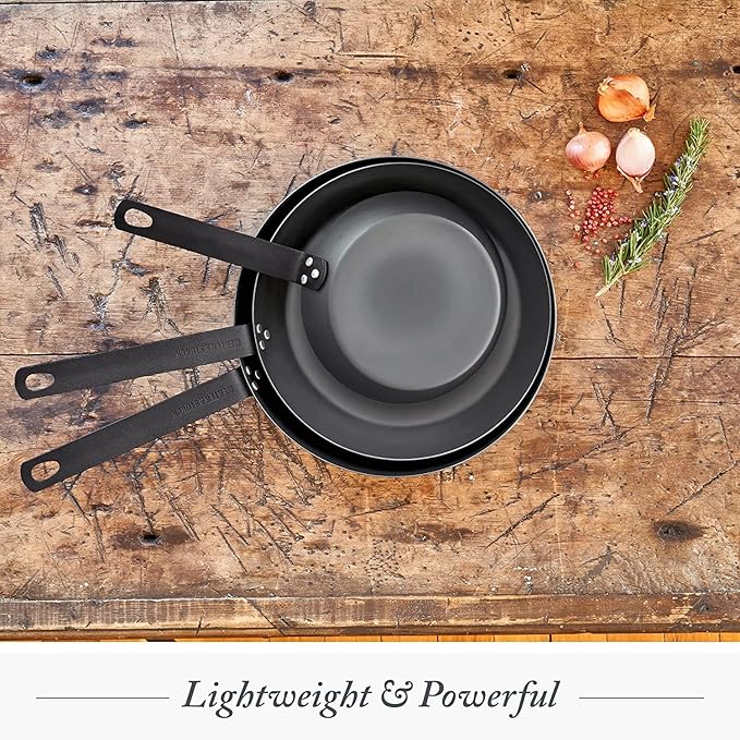 Merten & Storck Pre-Seasoned Carbon Steel 8” Frying Pan Skillet, Use on - Image 10
