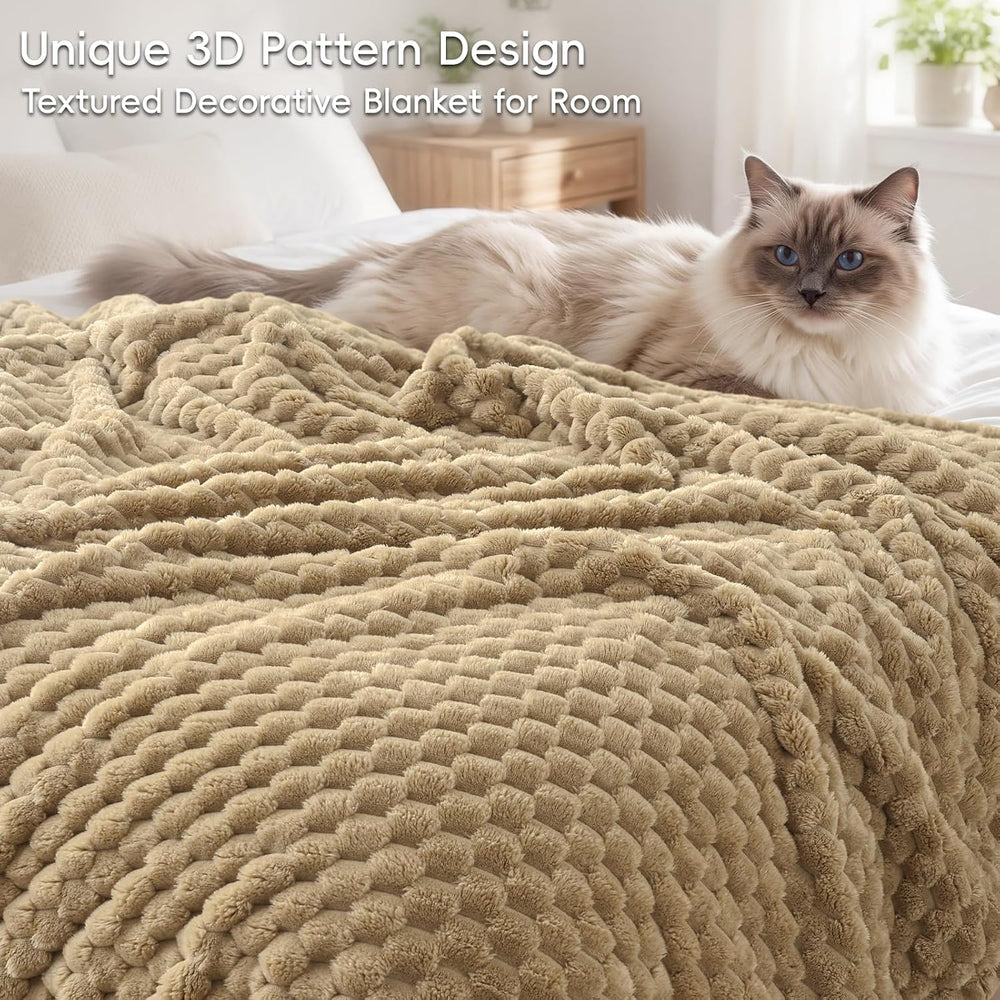 PHF Soft Fleece Blanket King Size, 340GSM Warm & Plush, 108"x90&quot...