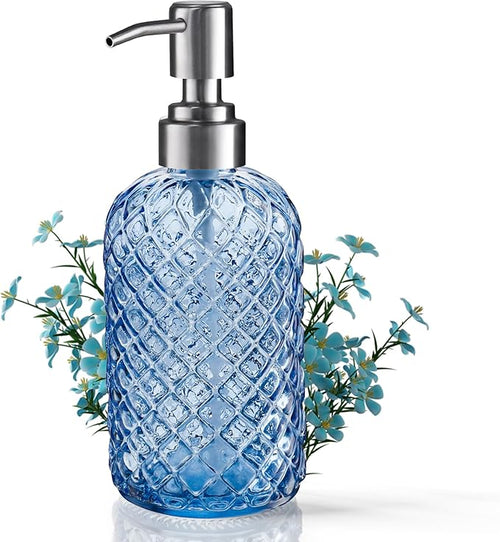 14 Oz Refillable Glass Soap Dispenser by Kaishun