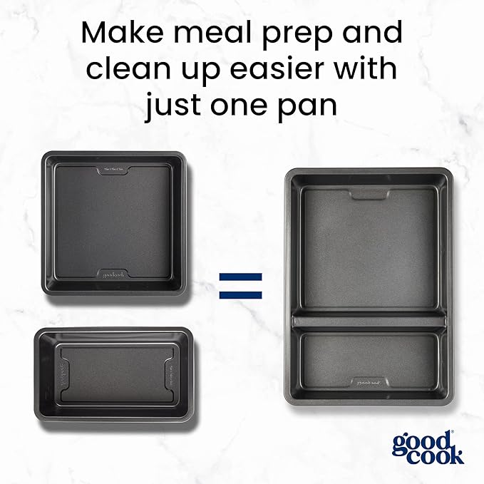 GoodCook Divided Baking Sheet Premium Carbon Steel Nonstick Pan, 9 x 13-Inch - Image 6