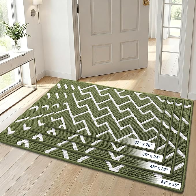 OLANLY Front Door Mat, Non-Slip Rubber Backing, Dirt Resistant and Absorbent - Image 9