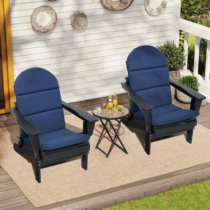 50x19.6 In Adirondack Chair Cushion Set of 2, Outdoor Chair Cushion