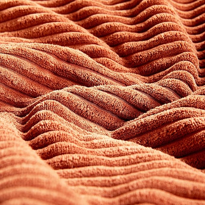 Fancy Homi 2 Packs Burnt Orange Samll Fall Decorative Throw Pillow Covers 14x14 - Image 5