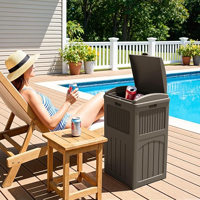 Greesum 33 Gallon Outdoor Trash Can - Image 7